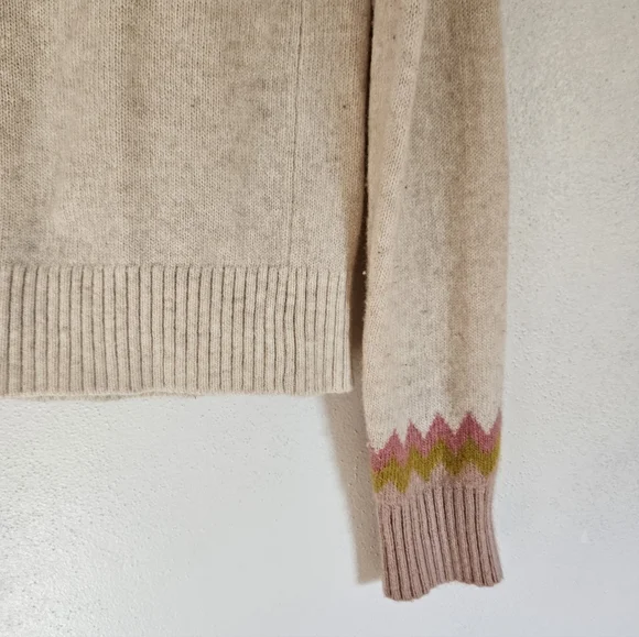 Boden Edie Fair Isle Wool Cotton Cardigan - Picture 4 of 7